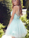 Sparkly See Through Tulle Cute Bohemian Freshman Graduation Homecoming Prom Dress, BD0022