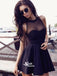 Short Off Shoulder See Through Tulle Sexy Charming Homecoming Prom Dress, BD0026