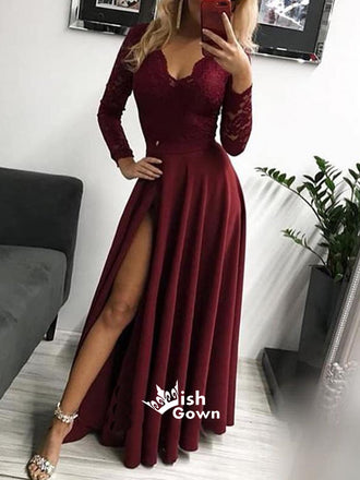 Long Sleeve Prom Dresses – Wish Gown
