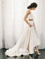 Simple Off White Two Pieces Long Wedding Dress WDH062
