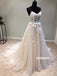 Elegant Applique Spaghetti Straps Tulle Wedding Dress, WDH065
