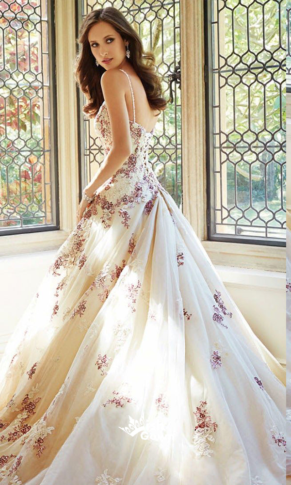 Inexpensive Beautiful Unique Flowers Charming Long Prom Dresses, WG104 Wish Gown Inexpensive Beautiful Unique Flowers Charming Long Prom Dresses, WG104 Wish Gown