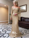 Sparkly Sequins Off Shoulder Tassels Long Sleeves Mermaid Sexy Long Evening Prom Dresses, WG1105