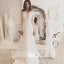 Charming Long Sleeves V Neck Affordable Formal Long Wedding Dresses, WG1247