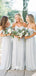 Charming Off the Shoulder Sweetheart Chiffon Long Cheap Bridesmaid Dresses, WG463
