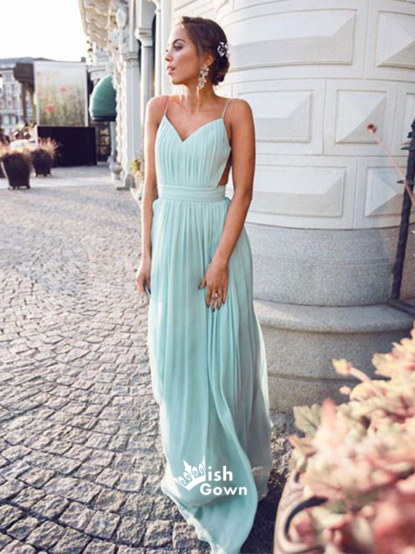 Cheap Simple Chiffon Open Back Cheap Tiffany Blue Prom Dress, Junior S Wish Gown Cheap Simple Chiffon Open Back Cheap Tiffany Blue Prom Dress, Junior S Wish Gown