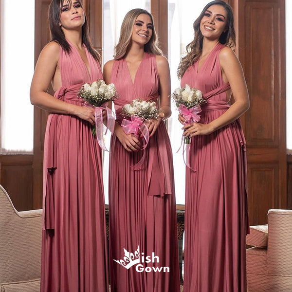 Charming Mismatched Pleating Floor Length Lace Up Cheap Wedding Guest Wish Gown Charming Mismatched Pleating Floor Length Lace Up Cheap Wedding Guest Wish Gown