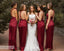 Different Colors Mismatched Soft Satin Backless Sits Long Sheath Bridesmaid Dress, WGM034