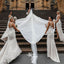 V-Neck Chiffon Pleats Sleeveless Floor-length Side Split Bridesmaid Dresses, WGM044