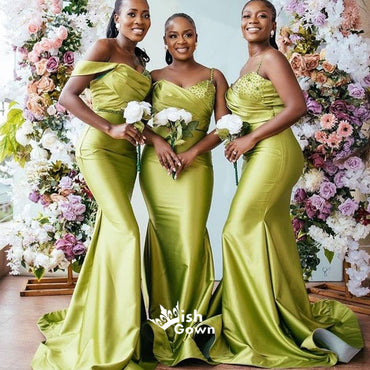 Lemon green outlet bridesmaid dresses