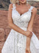 Elegant Lace Applique V-eck Short White Freshman Homecoming Prom Dresses, WGP055
