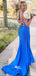 Sparkly Sequins Lace Up Back Spaghetti Strap Mermaid Long Bridesmaid Dresses Prom Dresses , WGP123