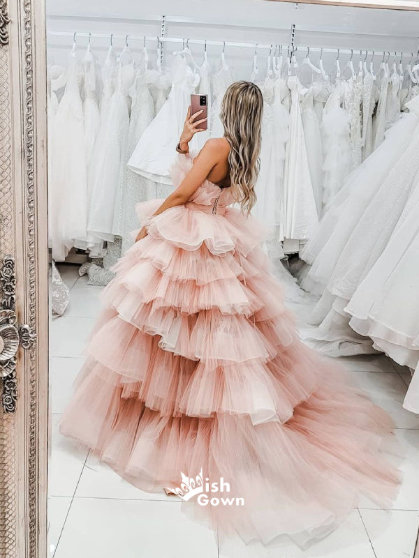 Pink Princess Thousand-layer Strapless Puffy Tulle Ball Gowns Prom Dre Wish Gown Pink Princess Thousand-layer Strapless Puffy Tulle Ball Gowns Prom Dre Wish Gown