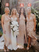 Mismatched Styles Cheap Long Bridesmaid Dresses YPS110