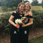 Black Inexpensive Formal Popular Long Wedding Bridesmaid Dresses, YPS162
