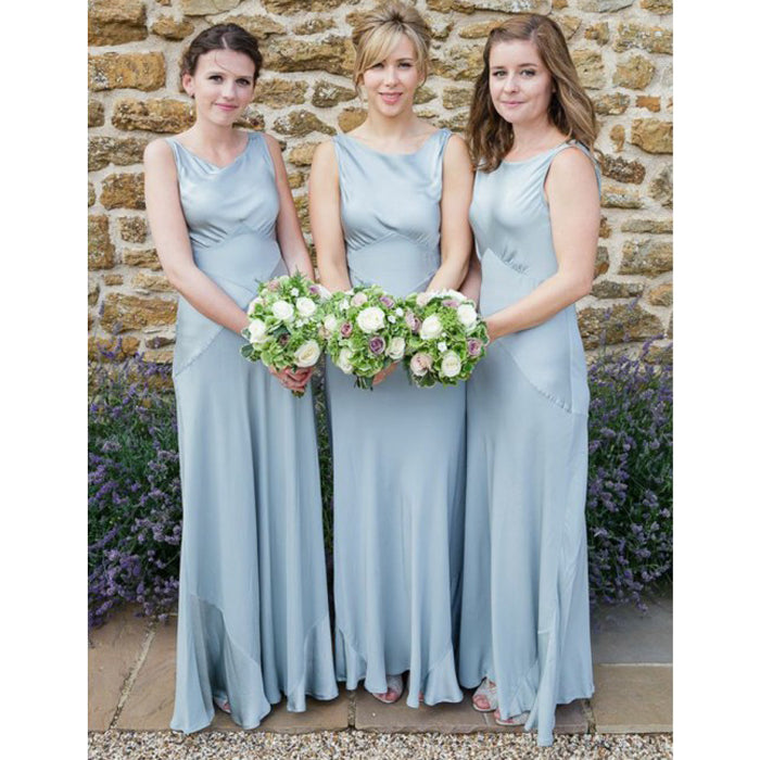 Elegant Formal Simple Cheap Long Wedding Bridesmaid Dresses, WG330 - Wish Gown