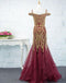 Off the Shoulder Stunning Gorgeous Beaded Affordable Long Prom Dresses, WG711