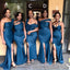 Mismatched Sexy Teal Mermaid Maxi Long Bridesmaid Dresses Online, WGM144