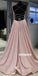 Bright Spaghetti Strap Split Side Long Prom Dresses PG1199