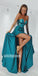 A-line Sleeveless Side Slit Long Prom Dresses PG1115