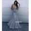 Beaded Mermaid V-Neck Long Prom Dresses PG1128