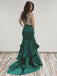Beaded Top V-Neck Mermaid Unique Long Prom Dresses, SG130