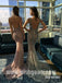 Popular Sexy Mermaid Beaded Seen Through Open Back Long Prom Dresses, WG1097