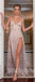 Sexy Unique Popular Spaghetti Strap Side Split Long Prom Dresses, WG1059