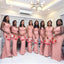 Elegant Pink Soft Satin Mermaid Long Bridesmaid Dresses Online, WGM128