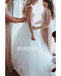 White Sweetheart Spaghetti Strap Tulle Long Wedding Dresses WDH012