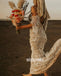 Elegant V-neck  Spaghetti Strap Lace Long Wedding Dresses WDH006