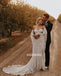 Elegant Sweetheart Mermaid Lace Long Wedding Dresses WDH008