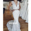 Elegant V-neck Sleeveless Mermaid Lace Dream Bridal Dresses WDH024