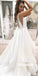 Pretty Open Back Spaghetti Strap Organza Bridal Dresses WDH030