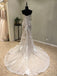 Mermaid Sweetheart Lace Long Cheap Bridal Wedding Dress with Lace Up Back, WG691