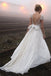 Cap Sleeve Lace Charming Open Back Formal Long Cheap Wedding Dresses, WD0157 - Wish Gown