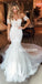 Sweetheart Mermaid Lace Tulle Long Wedding Dresses YH1118