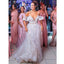 Charming Long Sleeve Mermaid Lace Elegant Cheap Open Back Wedding Dresses, BW154
